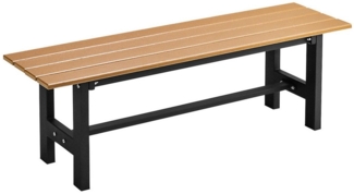 COSTWAY Gartenbank 2-Sitzer Sitzbank, bis 300kg, 120 x 36 x 40,5 cm