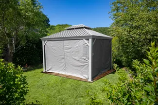 Sojag Vorhang-Set passend zu Messina 12x16, taupe,Polyester