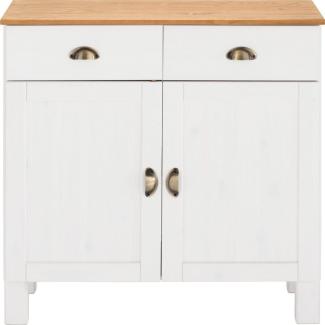 Home affaire Unterschrank Oslo 85 cm breit, 38 cm tief, als Sideboard nutzbar, 2 Türen, 2 Schubladen