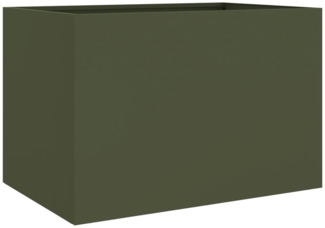 vidaXL Pflanzkübel Olivgrün 62x47x46 cm Stahl 841604