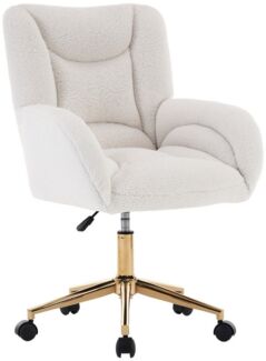 MODFU Stuhl Höhenverstellbarer Drehstuhl,Relaxsessel,mit goldenen Beinen (mit goldenen Beinen für Home-Office Kinderzimmer Arbeitszimmer geeignet für Schüler Erwachsene, 1 St), mit goldenen Beinen