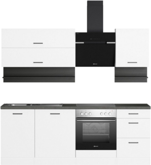 KOCHSTATION Küchenzeile KS-Betty, Breite 220 cm, mit E-Geräten von Bauknecht