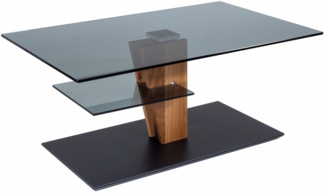 Couchtisch höhenverstellbar Clio 100x47x60 Parsolglas Wildeiche/Grau