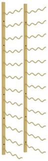vidaXL Wand-Weinregal für 36 Flaschen Golden Eisen 340888