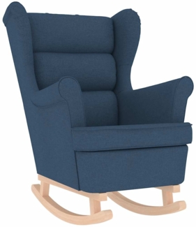 vidaXL Schaukelsessel Blau 74x90x102 cm Stoff 4016927