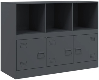 vidaXL Sideboard Anthrazit 99x39x73 cm Stahl 841789