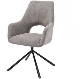 Speisezimmer-Stuhl vito Joice, Metall, Beige, 62 x 96 x 65 cm