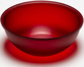 G.F. Heim Söhne Salatschüssel aus Acrylglas satiniert cherry 430-49