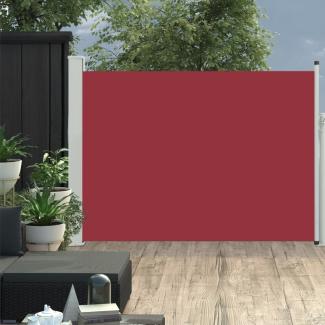 vidaXL Ausziehbare Seitenmarkise 100×500 cm Rot 48385