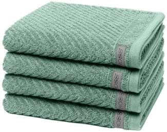 Ross Smart 4 tlg. Frottier-Set - 4 X Handtuch (50 X 100cm) - 520 g/m2 - Schilf