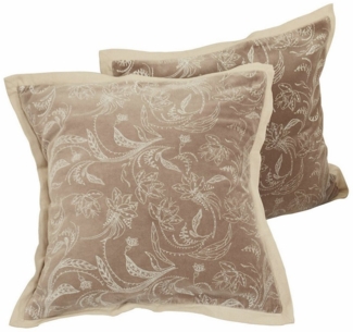 Mirabeau Kissenhülle Kissenhülle 2er Set Olicianne taupe