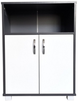 HTI-Living Hochschrank Küchenschrank Grau/Weiß Blanca (Stück, 1-St, 1 Schrank) Mehrzweckschrank Anrichte