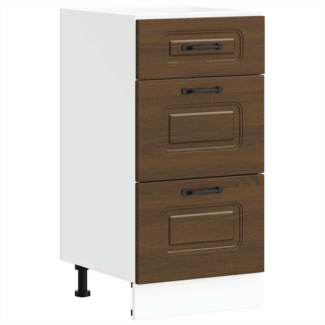 vidaXL Küchenunterschrank Kalmar Braun Eichen-Optik Holzwerkstoff 854247