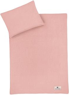 Bettwäsche aus Baumwollmusselin, Dusty Rose