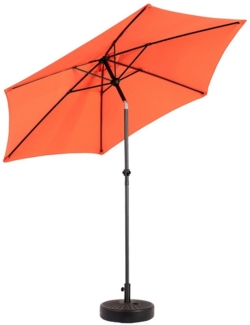 Yorbay Sonnenschirm Strandschirm Sonnenschutz mit Kurbel zum Öffnen/Schließen, für Terrasse, Balkon, Pool