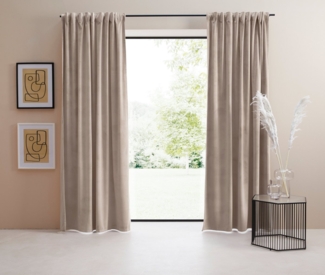 LeGer Home by Lena Gercke Vorhang Samt Ladina, Multifunktionsband (1 St), blickdicht, Polyester, blickdicht, gewebt, verschiedene Größen, Bestseller