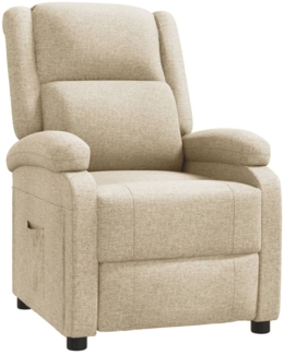 vidaXL Relaxsessel Creme Stoff 340180