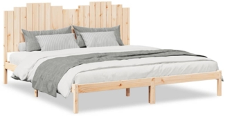 vidaXL Massivholzbett Extra Lang ohne Matratze 200x210 cm 3309221