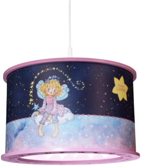 Elobra 138472 Prinzessin Lillifee Pendelleuchte Gute Nacht Sternenzauber rosa E27