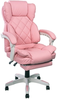 TRISENS Chefsessel Chefsessel Sokrat – Home Office Bürostuhl, Lederoptik, Fußstütze (1 Stück)