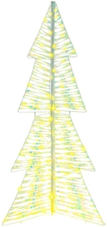 vidaXL Weihnachtsbaum mit 160 LEDs Warmes Weiß 150 cm Haustier 42019215