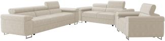 Sofa Set Torezio Cord 3+2+1 mit Einstellbare Kopfstützen (Poso 100)