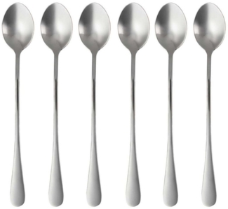 Intirilife Dessertlöffel (6 Stück), 6er Set Löffel Dessertlöffel Kaffee Latte Macchiato Longdrinks
