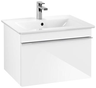 VILLEROY & BOCH VENTICELLO Waschbeckenunterschrank 60 cm breit, Weiß, Griff Chrom, 1 Schublade