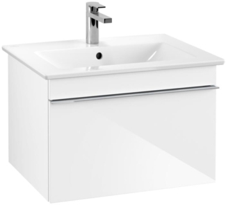 VILLEROY & BOCH VENTICELLO Waschbeckenunterschrank 60 cm breit, Weiß, Griff Chrom, 1 Schublade