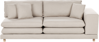 2-Sitzer Sofa Stoff beige HEDEN