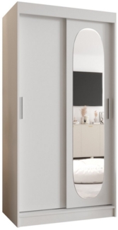 ABIKS MÖBEL Schwebetürenschrank ROYAL Schlafzimmerschrank, mit Spiegel, Kleiderstange und Regalen