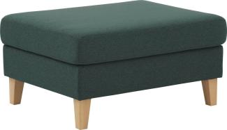 ATLANTIC home collection Hocker Mailo, Maße (BxTxH): 88x69x45 cm, mit Massivholzfüßen