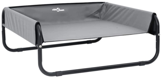 vidaXL Hundebett Hellgrau m Oxford-Gewebe und Stahl 42008208