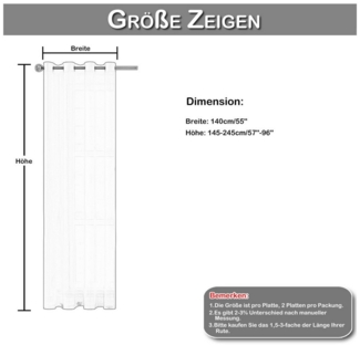 BTTO V&G Vorhang Gestreifter Vorhang 2er Set Ösen Voile Vorhänge,Gardinen Transparent, Schlafzimmer Vorhang Streifen