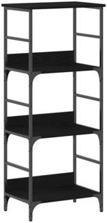 vidaXL Regal Schwarz Eichen-Optik 50x33x117,5cm Holzwerkstoff 863553
