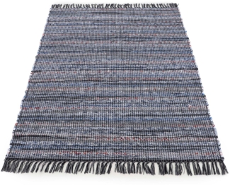 carpetfine Teppich Kelim Chindi, Wendeteppich, rechteckig, Höhe: 6 mm, handgewebt, Fleckerlteppich mit Fransen, auch vielen in Läufergrößen