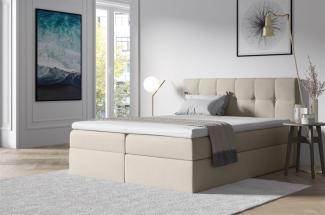 Boxspringbett BURGOS 120x200 cm Beige