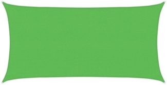 vidaXL Sonnensegel 160 g/m² Hellgrün 2,5x4,5 m HDPE 311290