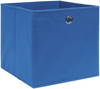 vidaXL Aufbewahrungsboxen 4 Stk. Blau 32x32x32 cm Stoff 288337