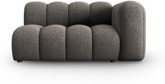 Micadoni Modulares Sofa Lupine 2-Sitzer Rechts Chenille Grau