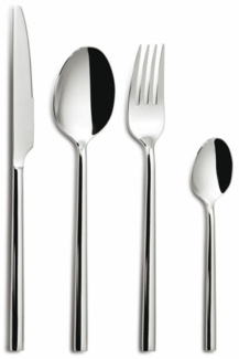 Comas Besteck-Set Oslo 24-tlg, Tafelbesteck, Edelstahl 18/10, Silberfarben, 1600