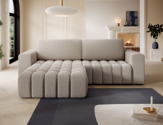 Eltap 'Bonett' Ecksofa mit Schlaffunktion, 92 x 175 x 250 cm, Taupe, Links