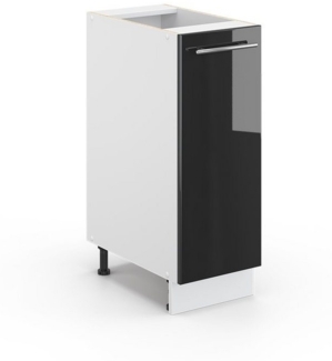 Apothekerschrank Fame-Line Anthrazit Hochglanz 30 cm ohne Arbeitsplatte Vicco