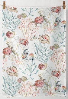 Ambiente® Geschirrtuch Sea Animals, (1-tlg, 1-teilig), Geschirrtücher ca. 50x70cm Baumwolle