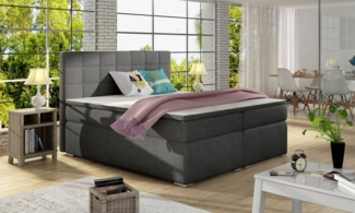 Best for Home Boxspringbett Alice mit Bettkasten Bonellfederkern inkl. 4 cm Topper (140x200 160x200 180x200 cm), Handwerksqualität, TOP Preis-Leistungs-Verhältnis