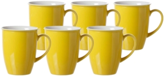Ritzenhoff & Breker DOPPIO Kaffeebecher 320 ml Gelb 6er Set