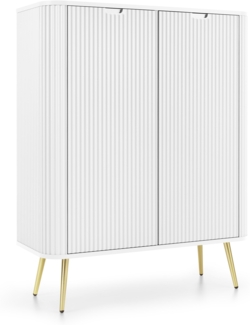 AX LIVING Highboard Schrank Salvia K103 103 cm Breite, Modern in Weiß