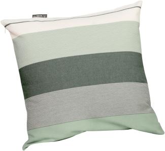 La Siesta Kissenbezug Cariño 50x50 cm Bio-Baumwolle 15 Farben zur Auswahl olive