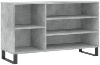 vidaXL Schuhregal Betongrau 102x36x60 cm Holzwerkstoff 831424