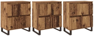 vidaXL Sideboards 3 pcs Altholz 180 x 35 x 70 cm Holzwerkstoff 3394575